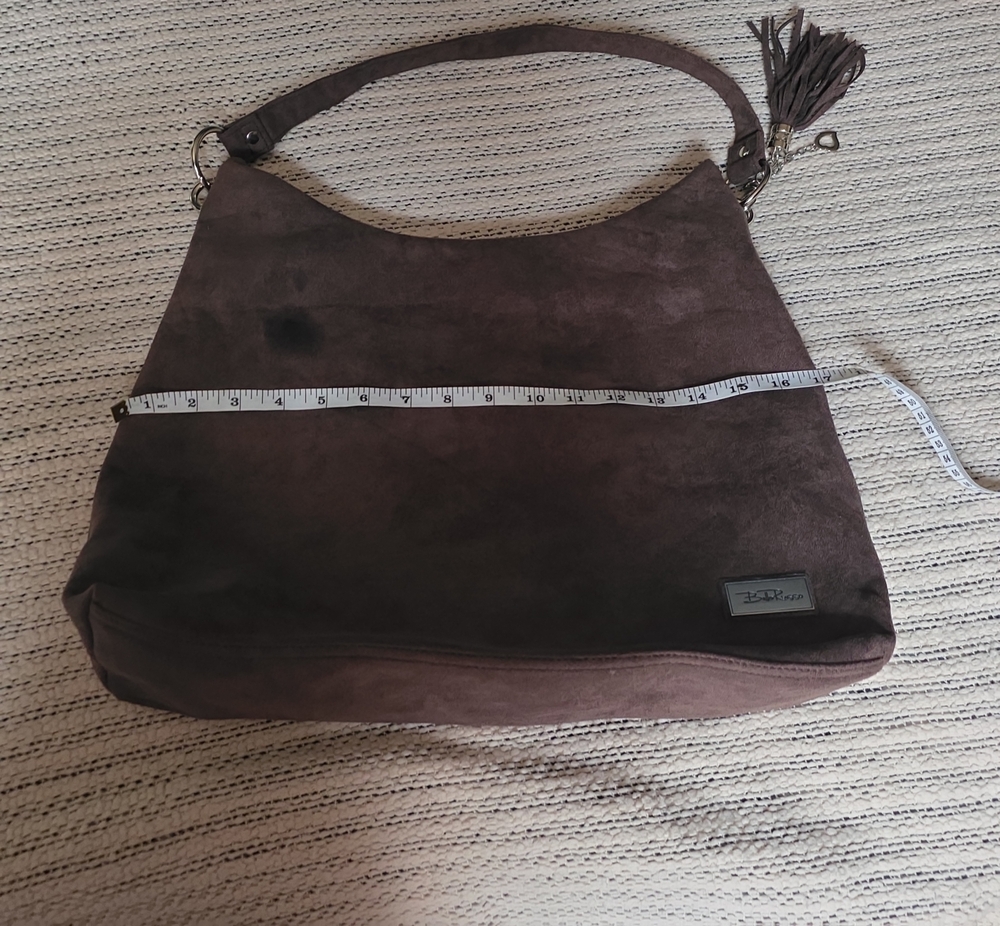 Shoulder Hobo Bag in Dark Brown